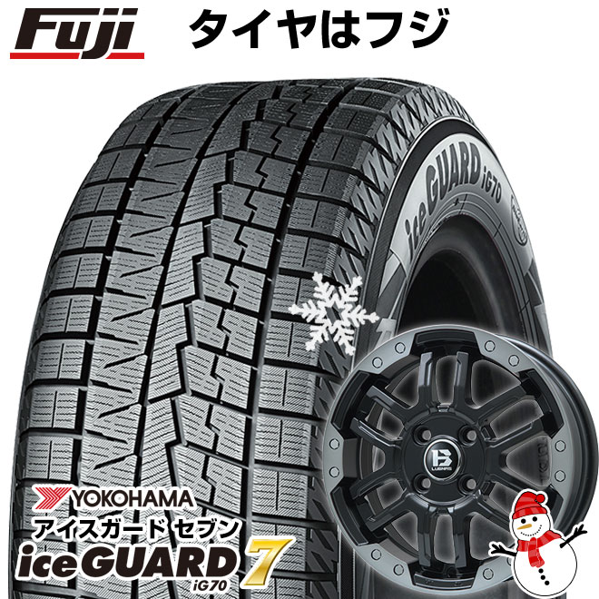 【新品】ライズ/ロッキー（ガソリン） スタッドレスタイヤ ホイール4本セット 195/65R16 ヨコハマ アイスガード7 セブンIG70 ビッグウエイ B-LUGNAS FRD 16インチ(送料無料)