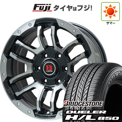 プラド/ハイラックス/トライトン(GSR) 夏タイヤ ホイール4本セット 265/65R17 ブリヂストン デューラー H/L850 ビッグウエイ B-LUGNAS FRD(ブラックポリッシュ/ブラッククリア) 17インチ
