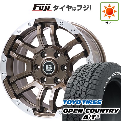 プラド/ハイラックス/トライトン(GSR) 夏タイヤ ホイール4本セット 265/65R17 トーヨー オープンカントリー A/T III RBL ビッグウエイ B-LUGNAS FRD(ブロンズ/リムポリッシュ) 17インチ