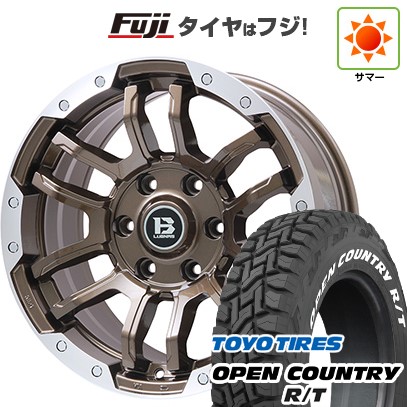 プラド/ハイラックス/トライトン(GSR) 夏タイヤ ホイール4本セット 265/65R17 トーヨー オープンカントリー R/T RWL/RBL ビッグウエイ B-LUGNAS FRD(ブロンズ/リムポリッシュ) 17インチ