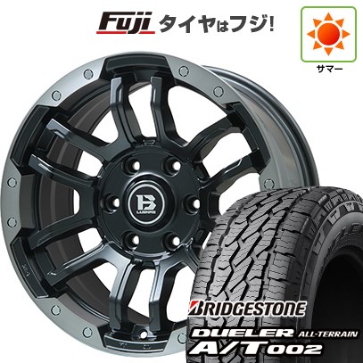 プラド/ハイラックス/トライトン(GSR) 夏タイヤ ホイール４本セット 265/65R17 ブリヂストン デューラー A/T002 OWL/RBL ビッグウエイ B-LUGNAS FRD(マットブラック/ブラッククリアリム) 17インチ