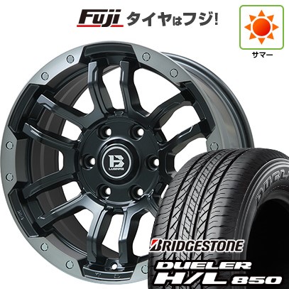 プラド/ハイラックス/トライトン(GSR) 夏タイヤ ホイール4本セット 265/65R17 ブリヂストン デューラー H/L850 ビッグウエイ B-LUGNAS FRD(マットブラック/ブラッククリアリム) 17インチ