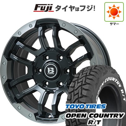 プラド/ハイラックス/トライトン(GSR) 夏タイヤ ホイール4本セット 265/65R17 トーヨー オープンカントリー R/T RWL/RBL ビッグウエイ B-LUGNAS FRD(マットブラック/ブラッククリアリム) 17インチ