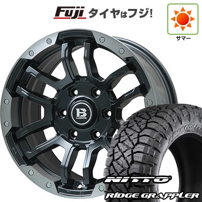 【パンク保証付き】プラド/ハイラックス/トライトン(GSR) 夏タイヤ ホイール4本セット 265/65R17 ニットー リッジグラップラー ビッグウエイ B-LUGNAS FRD 17インチ