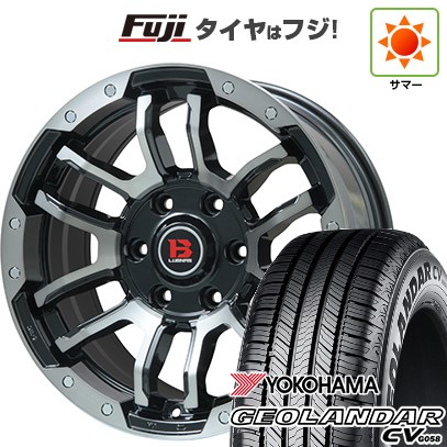プラド/ハイラックス/トライトン 夏タイヤ ホイール4本セット 265/60R18 ヨコハマ ジオランダー CV G058 ビッグウエイ B-LUGNAS FRD(ブラックポリッシュ/ブラッククリア) 18インチ