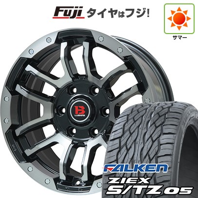 プラド/ハイラックス/トライトン 夏タイヤ ホイール4本セット 265/60R18 ファルケン ジークス S/TZ 05 ビッグウエイ B-LUGNAS FRD(ブラックポリッシュ/ブラッククリア) 18インチ