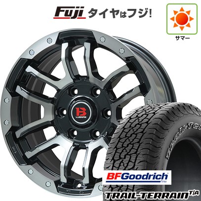 プラド/ハイラックス/トライトン(GSR) 夏タイヤ ホイール4本セット 265/65R17 BFグッドリッチ トレールテレーンT/A ORWL ビッグウエイ B-LUGNAS FRD(ブラックポリッシュ/ブラッククリア) 17インチ