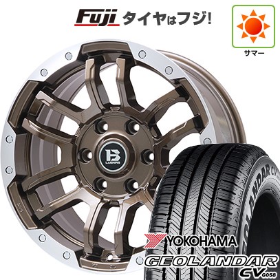 プラド/ハイラックス/トライトン 夏タイヤ ホイール4本セット 265/60R18 ヨコハマ ジオランダー CV G058 ビッグウエイ B-LUGNAS FRD(ブロンズ/リムポリッシュ) 18インチ