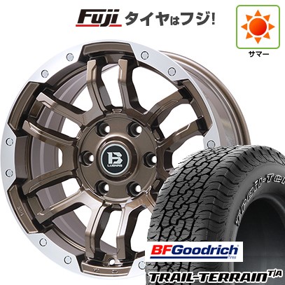 プラド/ハイラックス/トライトン(GSR) 夏タイヤ ホイール4本セット 265/65R17 BFグッドリッチ トレールテレーンT/A ORWL ビッグウエイ B-LUGNAS FRD(ブロンズ/リムポリッシュ) 17インチ