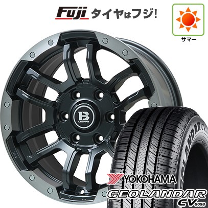 プラド/ハイラックス/トライトン 夏タイヤ ホイール4本セット 265/60R18 ヨコハマ ジオランダー CV G058 ビッグウエイ B-LUGNAS FRD(マットブラック/ブラッククリアリム) 18インチ