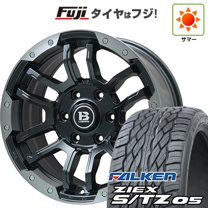 プラド/ハイラックス/トライトン 夏タイヤ ホイール4本セット 265/60R18 ファルケン ジークス S/TZ 05 ビッグウエイ B-LUGNAS FRD(マットブラック/ブラッククリアリム) 18インチ