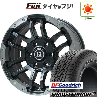プラド/ハイラックス/トライトン 夏タイヤ ホイール4本セット 265/60R18 BFグッドリッチ トレールテレーンT/A ORWL ビッグウエイ B-LUGNAS FRD(マットブラック/ブラッククリアリム) 18インチ
