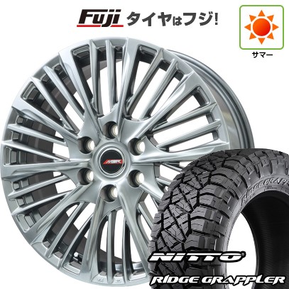 【パンク保証付き】ランクル300 夏タイヤ ホイール4本セット 275/55R20 ニットー リッジグラップラー プレミックス MER-X(ハイパーシルバー) 20インチ