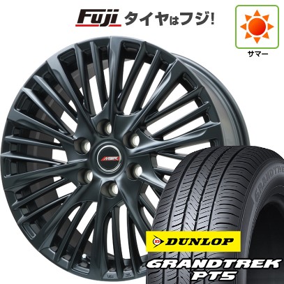 ランクル250 夏タイヤ ホイール4本セット 265/60R20 ダンロップ グラントレック PT5 プレミックス MER-X マットブラック(平座ナット) 20インチ