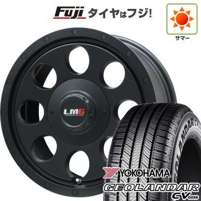 デリカD5 夏タイヤ ホイール4本セット 235/70R16 ヨコハマ ジオランダー CV G058 レアマイスター LMG CS-8 マットブラック 16インチ
