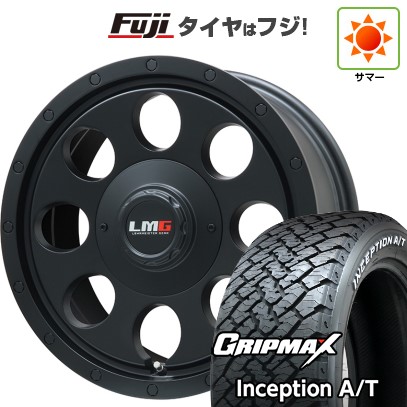 デリカD5 夏タイヤ ホイール4本セット 235/70R16 グリップマックス インセプション A/T RWL(限定) レアマイスター LMG CS-8 マットブラック 16インチ