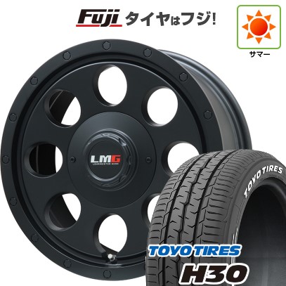 【新品】ハイエース200系 夏タイヤ ホイール4本セット 215/65R16 109/107R トーヨー H30 レアマイスター LMG CS-8 マットブラック 16インチ