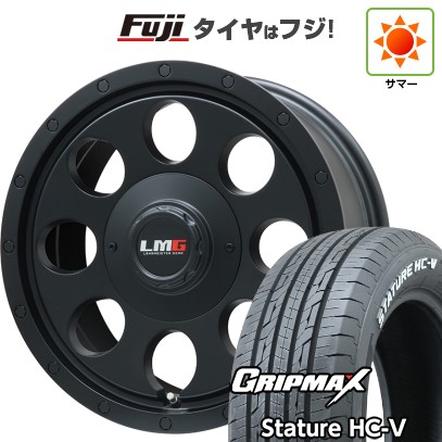 【新品】ハイエース200系 夏タイヤ ホイール4本セット 215/65R16 109/107S グリップマックス スタチャー HC-V RWL（限定） レアマイスター LMG CS-8 マットブラック 16インチ
