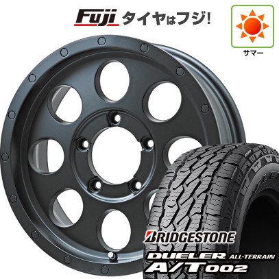 ジムニーシエラ/ジムニーノマド 夏タイヤ ホイール4本セット 215/70R16 ブリヂストン デューラー A/T002 OWL/RBL レアマイスター LMG CS-8 マットブラック 16インチ