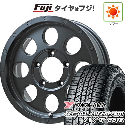 ジムニーシエラ/ジムニーノマド 夏タイヤ ホイール4本セット 215/70R16 ヨコハマ ジオランダー A/T G015 RBL レアマイスター LMG CS-8 マットブラック 16インチ