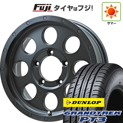 ジムニーシエラ/ジムニーノマド 夏タイヤ ホイール4本セット 215/70R16 ダンロップ グラントレック PT3 レアマイスター LMG CS-8 マットブラック 16インチ