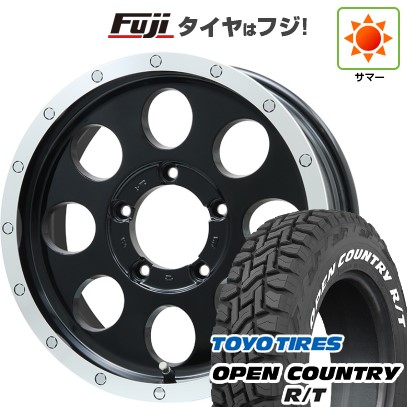 【新品】ジムニーシエラ 夏タイヤ ホイール4本セット 215/70R16 トーヨー オープンカントリー R/T RBL レアマイスター LMG CS-8 グロスブラック/リムポリッシュ 16インチ