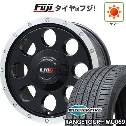 プラド/ハイラックス/トライトン(GSR) 夏タイヤ ホイール4本セット 265/65R17 ミレバー レンジツアープラスMU069（限定） レアマイスター LMG CS-8 グロスブラック/リムポリッシュ 17インチ