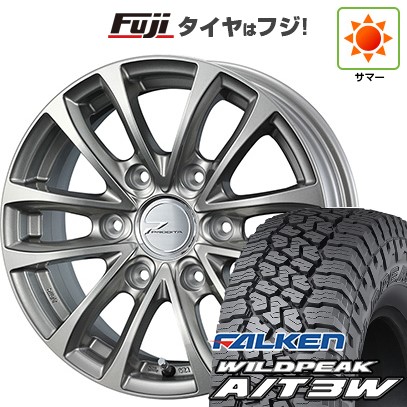 【新品】ハイエース200系 夏タイヤ ホイール4本セット 195/80R15 107/105N ファルケン ワイルドピーク A/T3W ウェッズ プロディータ HC【限定】 15インチ