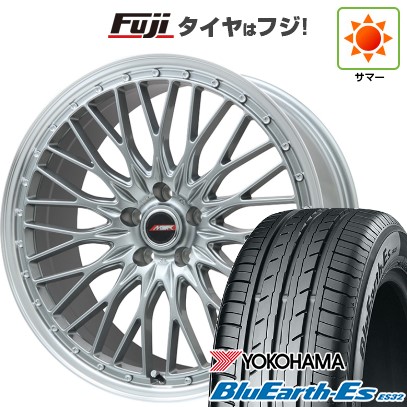 【新品】60系プリウス 夏タイヤ ホイール4本セット 195/60R17 ヨコハマ ブルーアース ES32 プレミックス MER PROMESH ダークシルバー/リムポリッシュ 17インチ
