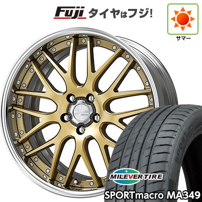 シビック(FL系 FK系)等 夏タイヤ ホイール4本セット 235/35R19 ミレバー スポーツマクロ MA349(限定) WORK ワーク ランベック LM1 19インチ