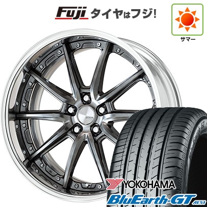 シビック(FL系 FK系)等 夏タイヤ ホイール4本セット 235/35R19 ヨコハマ ブルーアース GT AE51 WORK ワーク ランベック LS10 19インチ