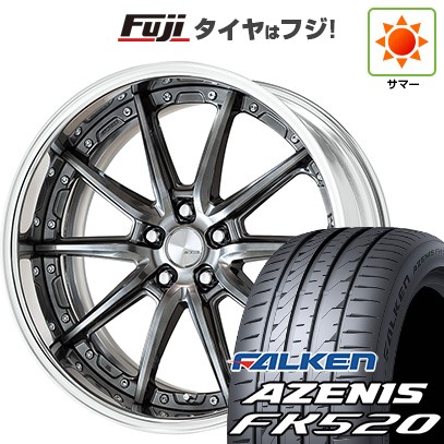 シビック(FL系 FK系)等 夏タイヤ ホイール4本セット 235/35R19 ファルケン アゼニス FK520L WORK ワーク ランベック LS10 19インチ