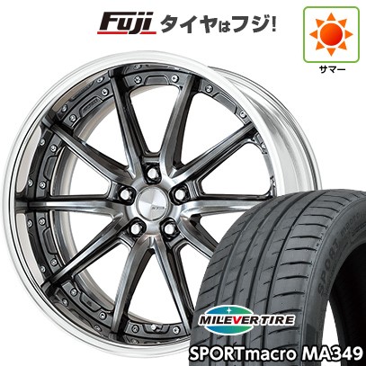 シビック(FL系 FK系)等 夏タイヤ ホイール4本セット 235/35R19 ミレバー スポーツマクロ MA349(限定) WORK ワーク ランベック LS10 19インチ