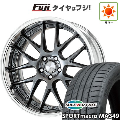 シビック(FL系 FK系)等 夏タイヤ ホイール4本セット 235/35R19 ミレバー スポーツマクロ MA349(限定) WORK ワーク ランベック LM7 19インチ
