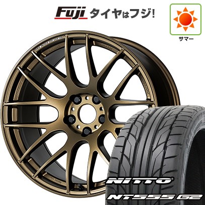 【パンク保証付き】シビック(FL系 FK系)等 夏タイヤ ホイール4本セット 235/35R19 ニットー NT555 G2 WORK ワーク エモーション M8R 19インチ