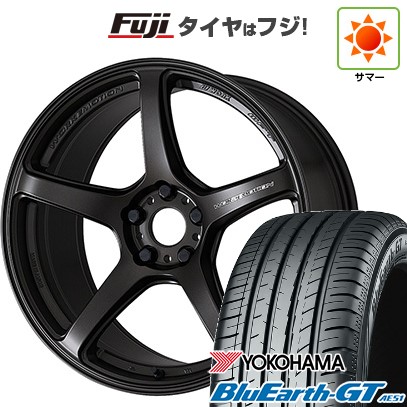 シビック(FL系 FK系)等 夏タイヤ ホイール4本セット 235/35R19 ヨコハマ ブルーアース GT AE51 WORK ワーク エモーション T5R 19インチ