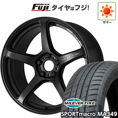 シビック(FL系 FK系)等 夏タイヤ ホイール4本セット 235/35R19 ミレバー スポーツマクロ MA349(限定) WORK ワーク エモーション T5R 19インチ