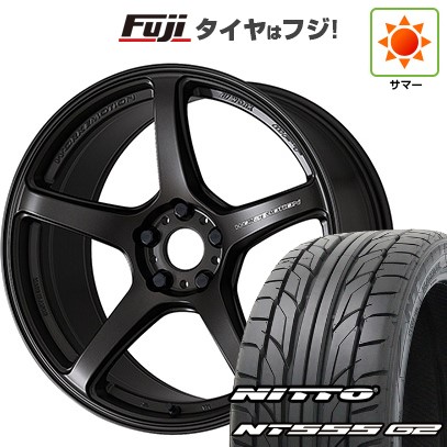 【パンク保証付き】シビック(FL系 FK系)等 夏タイヤ ホイール4本セット 235/35R19 ニットー NT555 G2 WORK ワーク エモーション T5R 19インチ