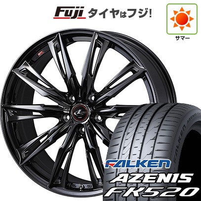 シビック(FL系 FK系)等 夏タイヤ ホイール4本セット 235/35R19 ファルケン アゼニス FK520L WEDS ウェッズ レオニス GX 19インチ