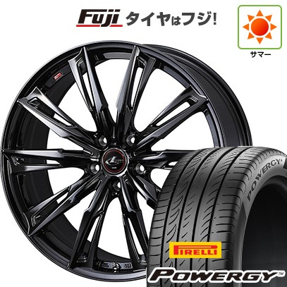 シビック(FL系 FK系)等 夏タイヤ ホイール4本セット 235/35R19 ピレリ パワジー WEDS ウェッズ レオニス GX 19インチ