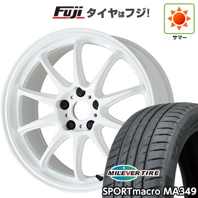 シビック(FL系 FK系)等 夏タイヤ ホイール4本セット 235/35R19 ミレバー スポーツマクロ MA349(限定) WORK ワーク エモーション ZR10 19インチ