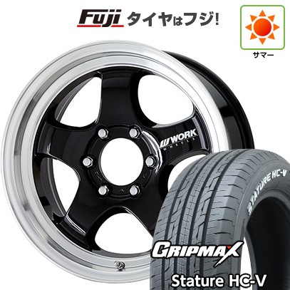 ハイエース200系 夏タイヤ ホイール4本セット 215/60R17 109/107S グリップマックス スタチャー HC-V RWL（限定） WORK ワーク XTRAP S1HC 17インチ