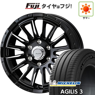 【新品】ハイエース200系 夏タイヤ ホイール4本セット 215/60R17 109/107T ミシュラン アジリス3 ウェッズ マッコイズ RV-5 17インチ