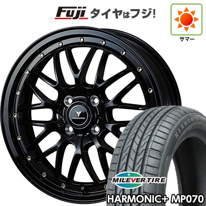 【新品 軽自動車】N-BOX タント スペーシア 夏タイヤ ホイール4本セット 165/55R15 ミレバー ハーモニック プラス MP070(限定) ウェッズ ノヴァリス アセット M1 15インチ