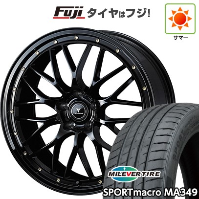シビック(FL系 FK系)等 夏タイヤ ホイール4本セット 235/35R19 ミレバー スポーツマクロ MA349(限定) WEDS ウェッズ ノヴァリス アセット M1 19インチ