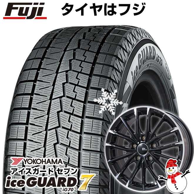 【新品】60系プリウス スタッドレスタイヤ ホイール4本セット 195/60R17 ヨコハマ アイスガード7 セブンIG70 ブランドルライン DF-10M 17インチ(送料無料)