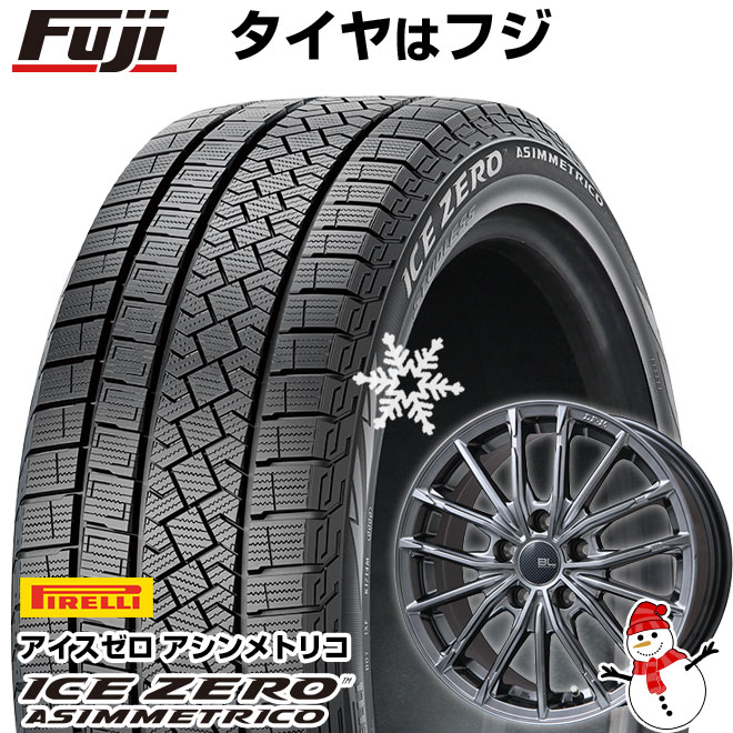 【新品】フリード 5穴/114 スタッドレスタイヤ ホイール4本セット 185/65R15 ピレリ ウィンター アイスゼロアシンメトリコ ブランドルライン DF-10M ハイパーグレー 15インチ(送料無料)