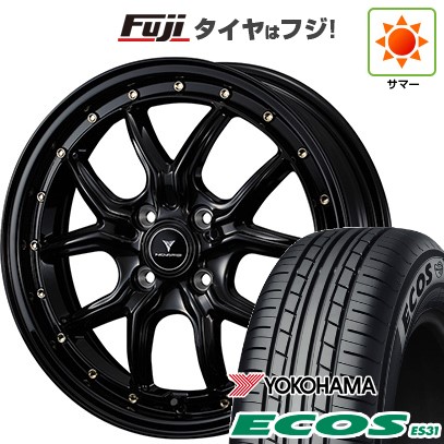 【新品 軽自動車】N-BOX タント スペーシア 夏タイヤ ホイール4本セット 165/55R15 ヨコハマ エコス ES31 ウェッズ ノヴァリス アセット S1 15インチ