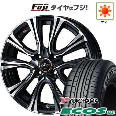 【新品 軽自動車】N-BOX タント スペーシア 夏タイヤ ホイール4本セット 165/55R15 ヨコハマ エコス ES31 ウェッズ レオニス VR 15インチ