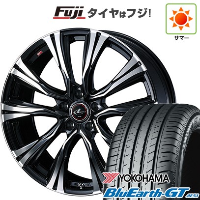 シビック(FL系 FK系)等 夏タイヤ ホイール4本セット 235/35R19 ヨコハマ ブルーアース GT AE51 WEDS ウェッズ レオニス VR 19インチ
